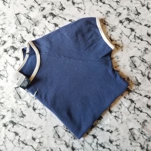 Nike Women's Vintage Blue and White T-shirt